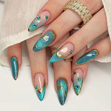 Teal Gold Star