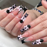 White Bow Black Cross