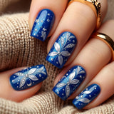 Blue White Floral