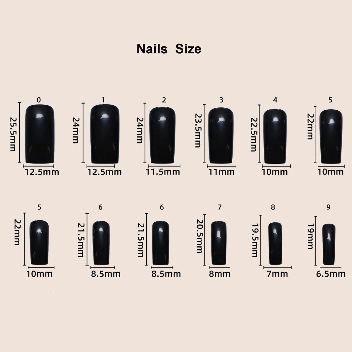 Medium long fake nails for women 3D golden gilding in nude quare nail tips full cover reusable press on Artificial Nails set