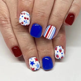 Red Blue Stripe Star