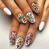 Folk Floral Sheer