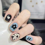 Blue Cow Print