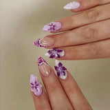 Purple Floral Nude