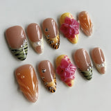 Caramel Tropical Leaf