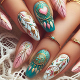 Boho Feather Pastel