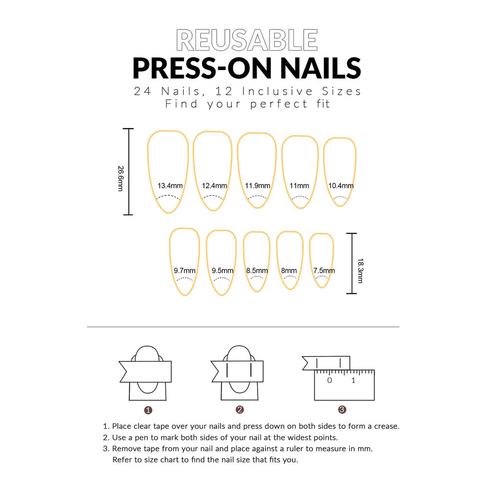 Dark Clown Spiral Halloween Press-On Nails – Almond, 30 Pcs