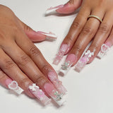 Pink Bow Rhinestone