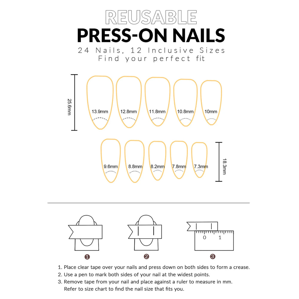 Blue & Brown Ombre 3D Button Flower Press-On Nails – Almond, 24 Pcs