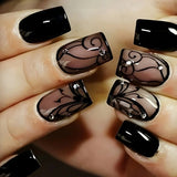 Black Swirl Sheer