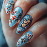 Blue Butterfly Bloom