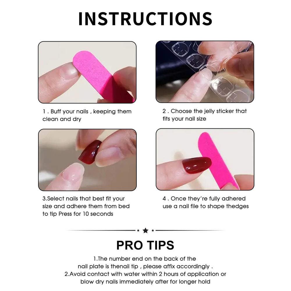 European Countryside Painting Handmade Press-On Nails – Almond, 10 Pcs