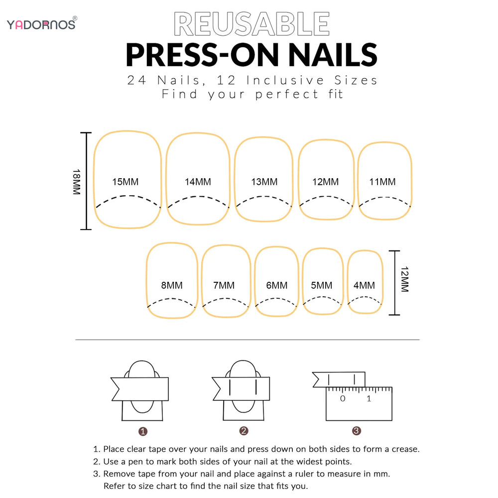Colorful Polka Dot & Star Y2K Press-On Nails – Short Round, 24 Pcs