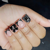 Black Zebra Bow
