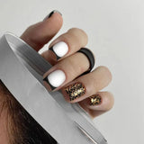 Black White Leopard