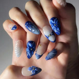 Blue Floral Nude