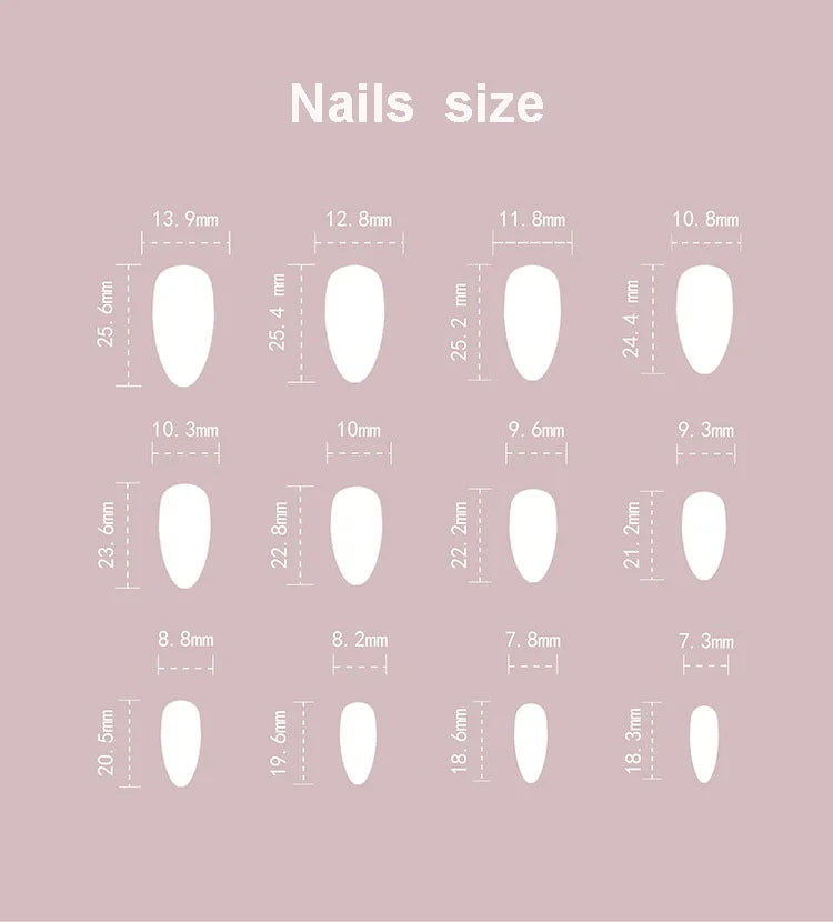 Medium fake nails for women Yellow black tiger strips printing glossy almond nail tips full cover press on false nail art set