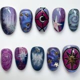 Purple Moon & Stars