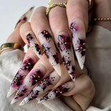 Burgundy Floral Sheer