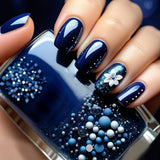 Navy Pearl Floral