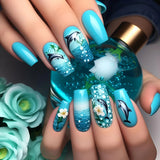 Teal Ocean Glitter