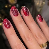 Red Glitter Ombre