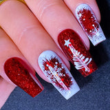 Red Glitter Snowflake
