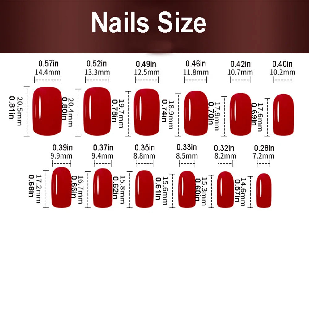 Short Square fake nails for women girls nude coffee cat eyes nail tips with golden glitter edge full cover press on false nails