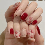 Red Nude Floral