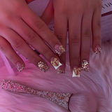 Silver Glitter Bow