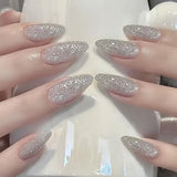 Silver Glitter Nude