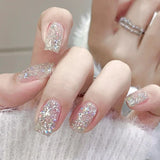 Silver Glitter Sheer