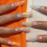 Clear Floral Glitter