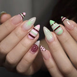 Green Stripe Swirl