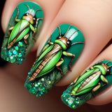 Green Beetle Glitter