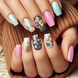 Pink Mint Floral