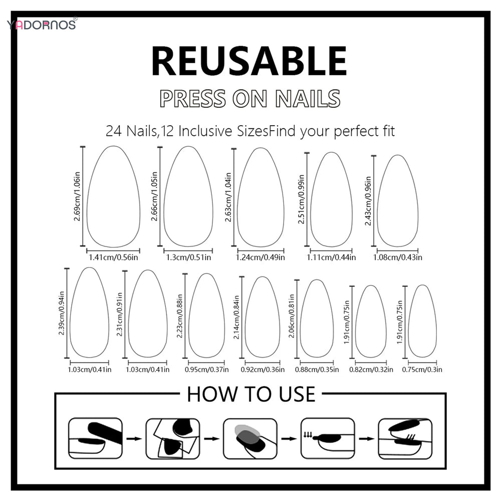 Blue Ombre Seashell & Pearl Handmade Press-On Nails – Almond, 10 Pcs