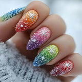 Rainbow Glitter Snowflake