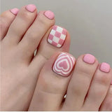 Pink Checker Heart