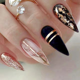 Black Gold Glitter