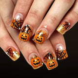 Orange Spider Web
