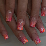 Peach Ombre Glitter