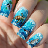 Blue Sea Turtle