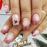 Pink Snowman Ombre