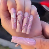 Pink Rhinestone Heart