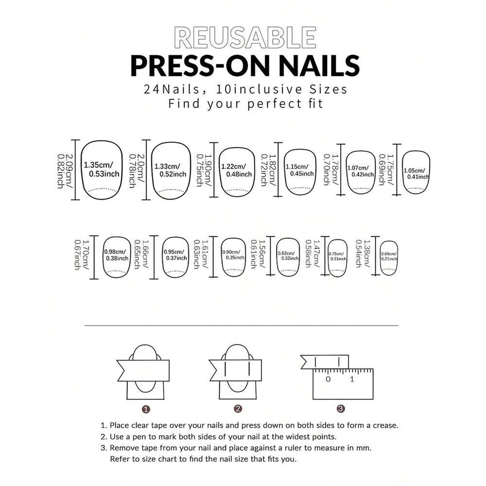 Cute Sushi Cartoon Press-On Nails – Short Oval, 24 Pcs