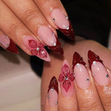 Wine Red French Floral