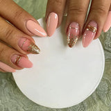 Nude Gold Chrome Tip