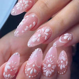 Pink Floral Rhinestone