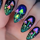 Navy Neon Mushroom